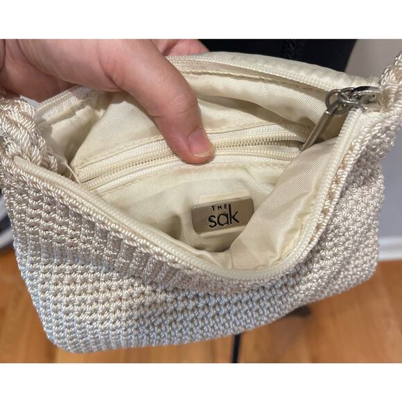 The SAK White/Cream Crochet‎ Crossbody/Shoulder Bag/Purse - Picture 4 of 4